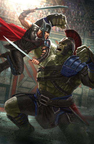 Thor’s gladiator outfit, seen here, was a point of contention on the film.